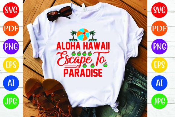 Aloha Hawaii Esca Graphics for T-Shirt Designs