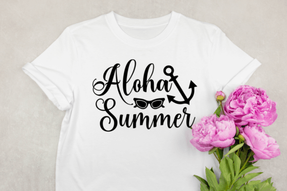 Aloha Summer SVG Graphics for T-Shirt Designs