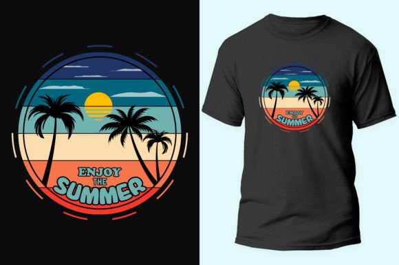 Enjoy the Summer T-shirt Design Vector Graphics Review