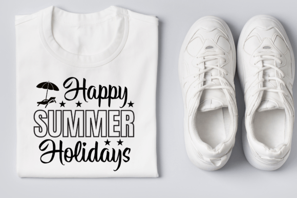 Happy Summer Holidays Graphics for T-Shirt Designs