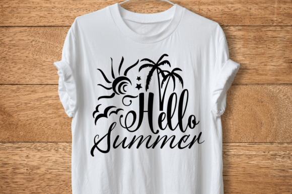 Hello Summer SVG Graphics for T-Shirt Designs