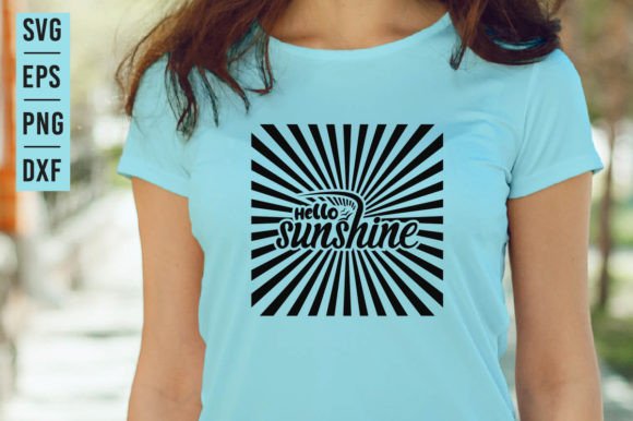 Hello Sunshine Graphics for Summer T-Shirt Designs