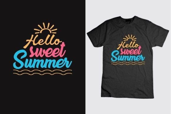 Hello Sweet Summer Graphics: T-Shirt Designs Review