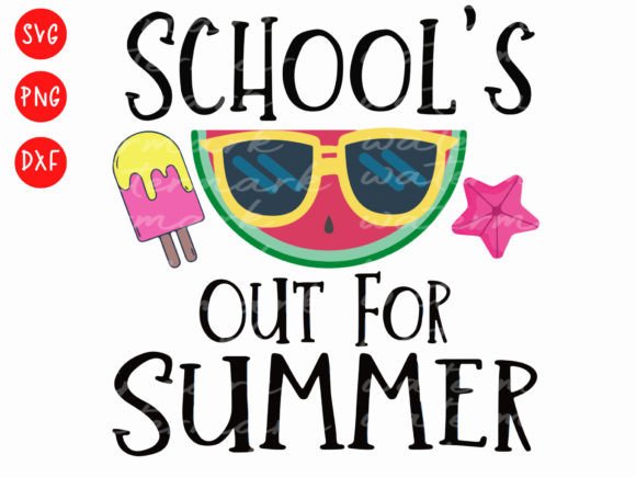School's Out Summer SVG Graphics for T-Shirt Designs