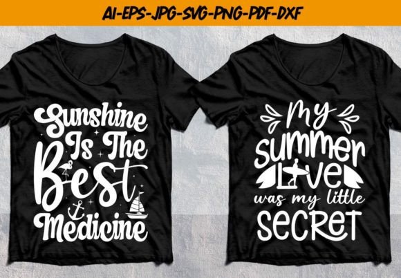 Summer Beach Svg Graphics for T-Shirt Designs