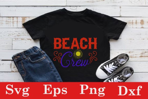 Summer Day Svg Design: Beach Crew Graphics & T-Shirt Designs