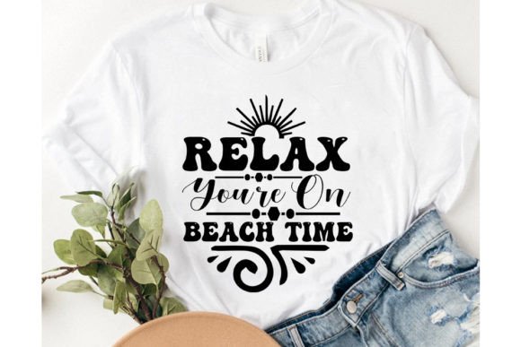 Summer SVG Graphics for Beach Time T-Shirt Designs