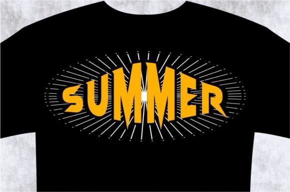 Summer T-Shirt Design Graphic: SVG for Modern Graphics