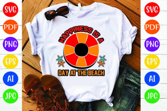 Summer T-Shirt Design Graphics for Editorial Use