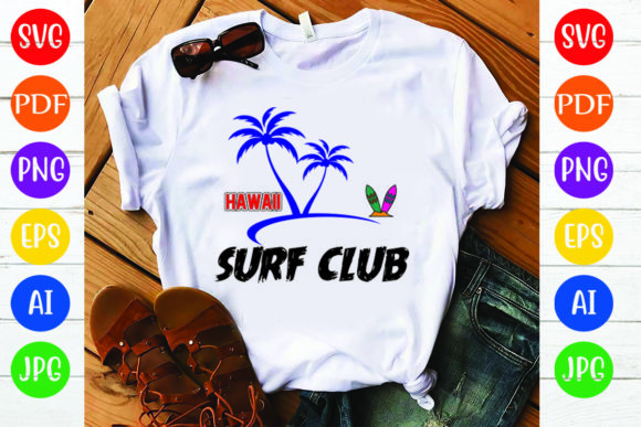 Summer T-Shirt Design: Hawaii Surf Club Graphics Review