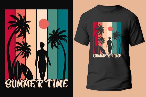 Summer Time T-shirt Design Graphic Review
