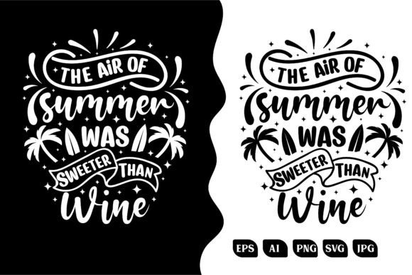 Summer Typography Graphics for T-Shirt Designs