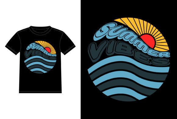 Summer Vibes Vintage Graphics for T-Shirt Designs