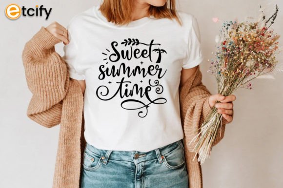 Sweet Summer Time SVG Tshirt Graphics for Crafts